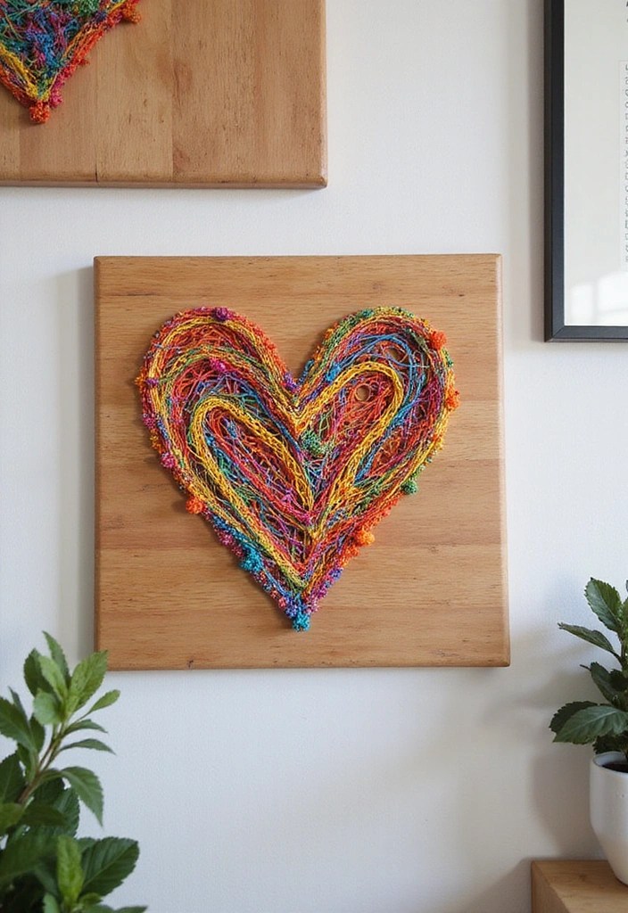 15 DIY Home Decor Projects That'll Transform Your Space in Minutes! - 11. Whimsical String Art