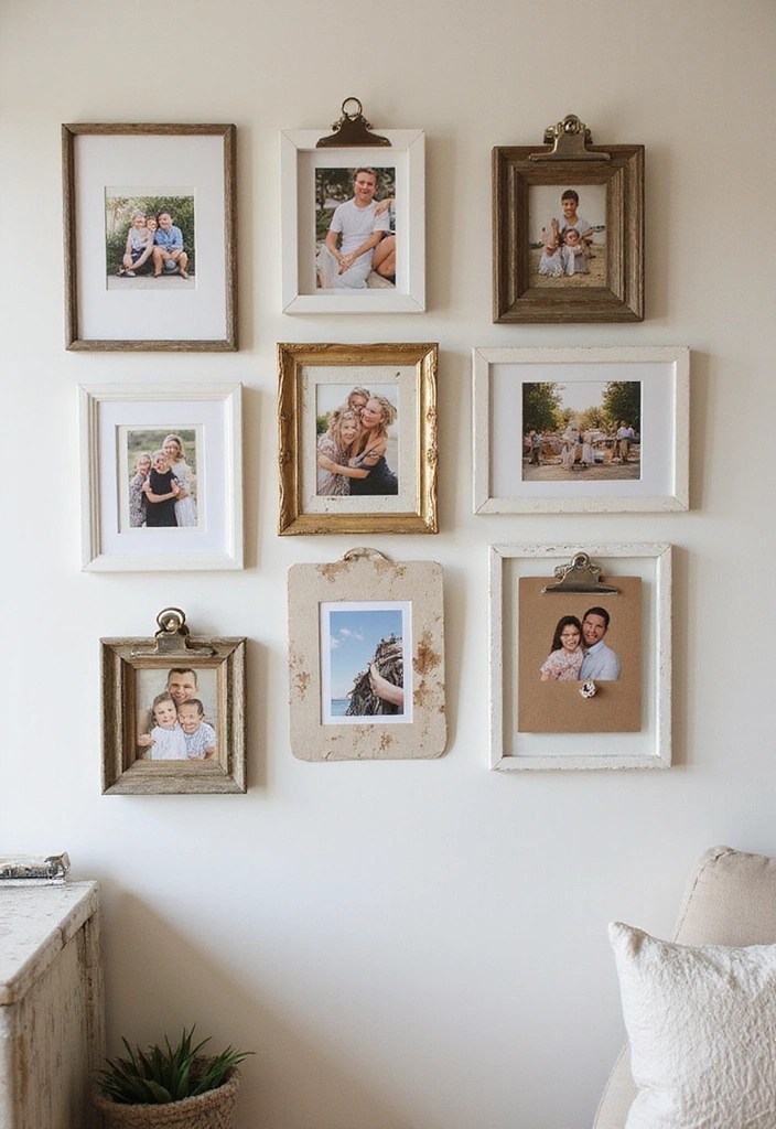 15 DIY Home Decor Projects That'll Transform Your Space in Minutes! - 6. Personalized Photo Gallery