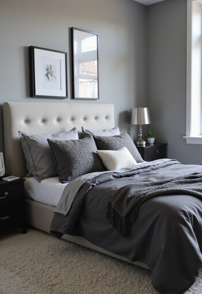 15 Dreamy Bedroom Makeovers Under $100 (Wait Until You See #7!) - 12. Monochrome Magic