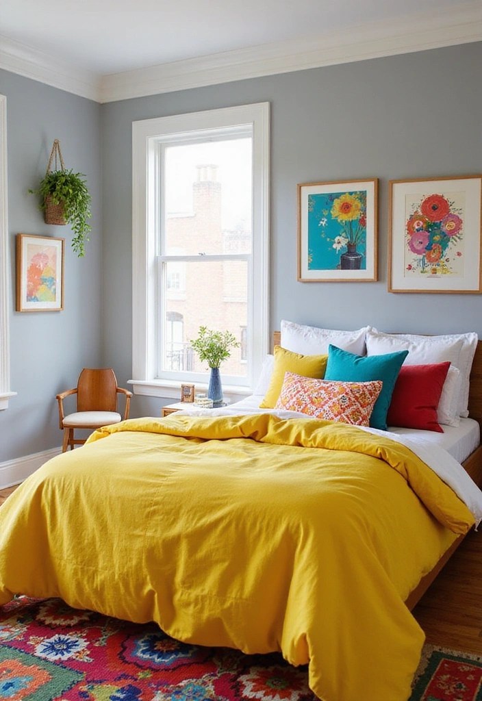 15 Dreamy Bedroom Makeovers Under $100 (Wait Until You See #7!) - 5. Color Pop