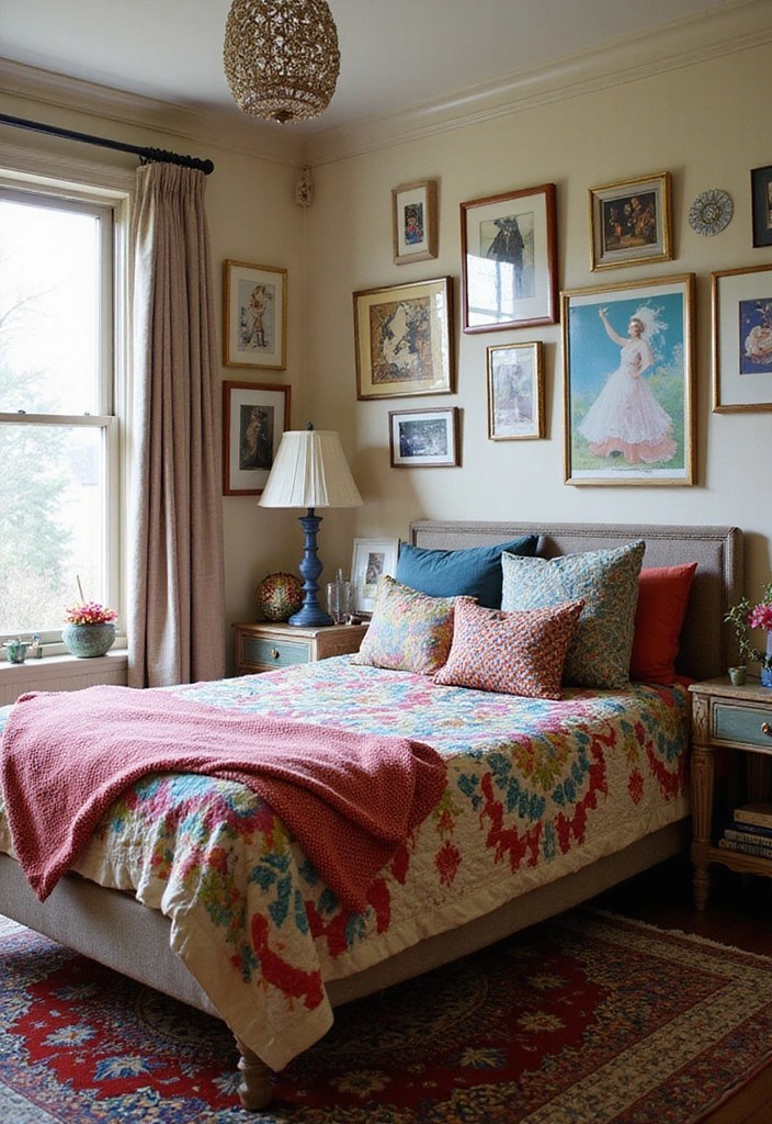 15 Dreamy Bedroom Makeovers Under $100 (Wait Until You See #7!) - 7. Eclectic Mix