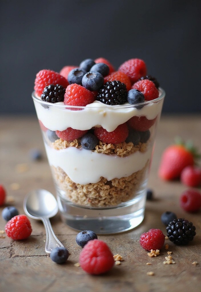 15 Healthy Snacks That Will Boost Your Energy and Help You Lose Weight (Try #9 Today!) - 1. Greek Yogurt Parfait
