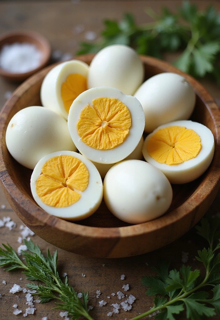 15 Healthy Snacks That Will Boost Your Energy and Help You Lose Weight (Try #9 Today!) - 6. Hard-Boiled Eggs