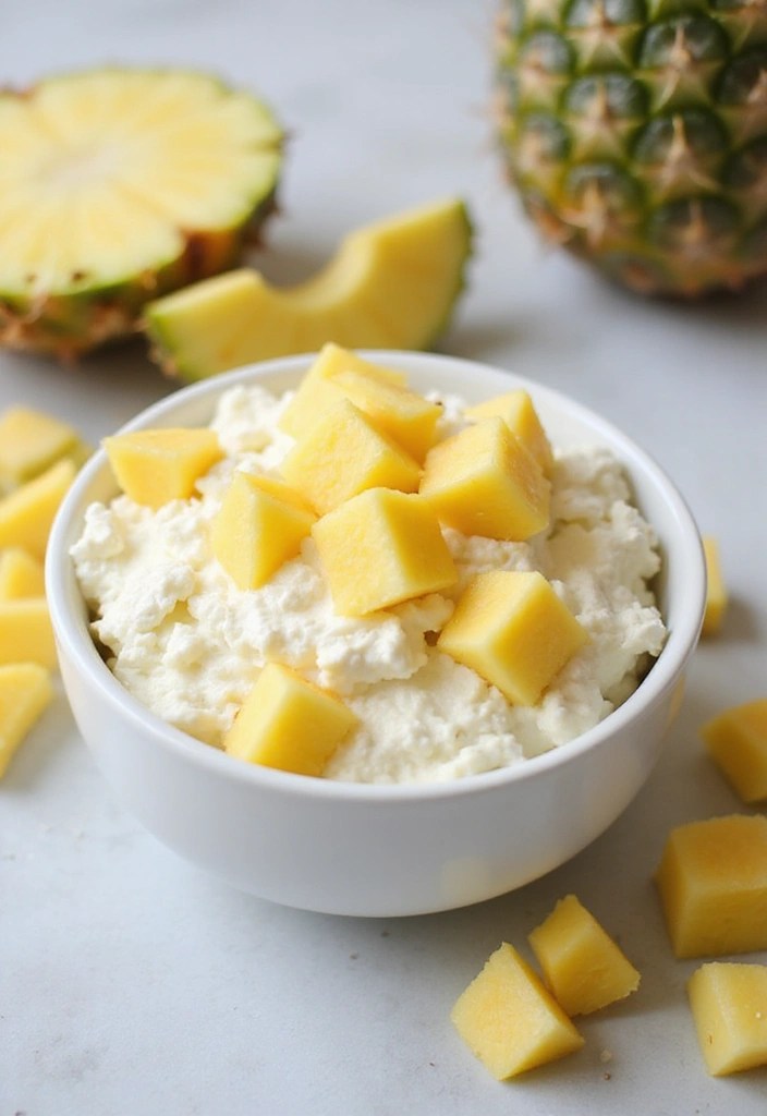 15 Healthy Snacks That Will Boost Your Energy and Help You Lose Weight (Try #9 Today!) - 8. Cottage Cheese with Pineapple
