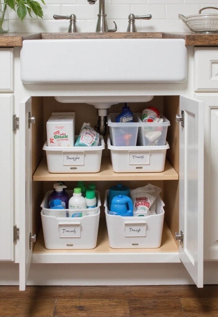 15 Kitchen Storage Solutions That'll Transform Your Cluttered Space into a Dream! - 10. Under-Sink Storage – Maximize Hidden Areas