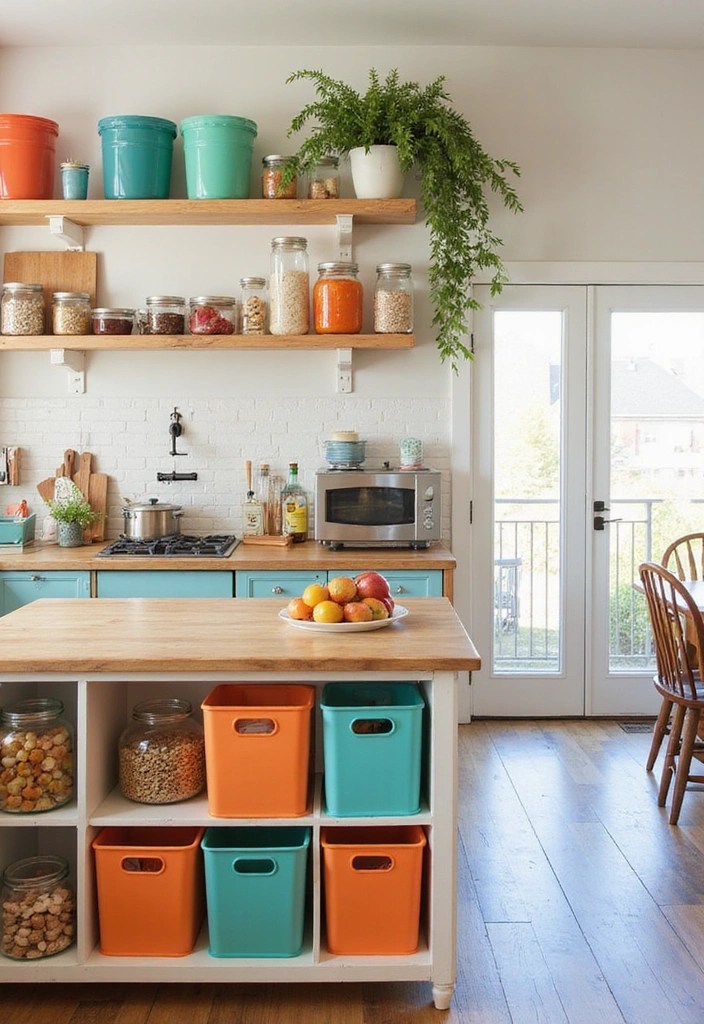 15 Kitchen Storage Solutions That'll Transform Your Cluttered Space into a Dream! - 14. Color-Coded Storage – Organize with Style