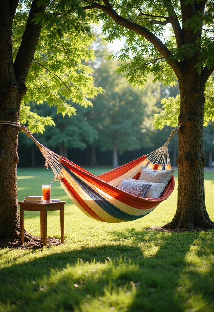 15 Outdoor Seating Ideas That'll Make Your Backyard the Ultimate Retreat! - 2. Stylish Hammock Retreat