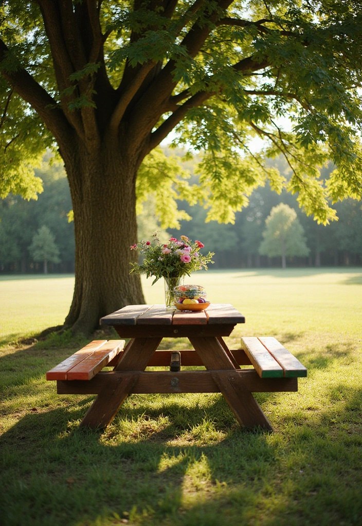 15 Outdoor Seating Ideas That'll Make Your Backyard the Ultimate Retreat! - 4. Rustic Picnic Table