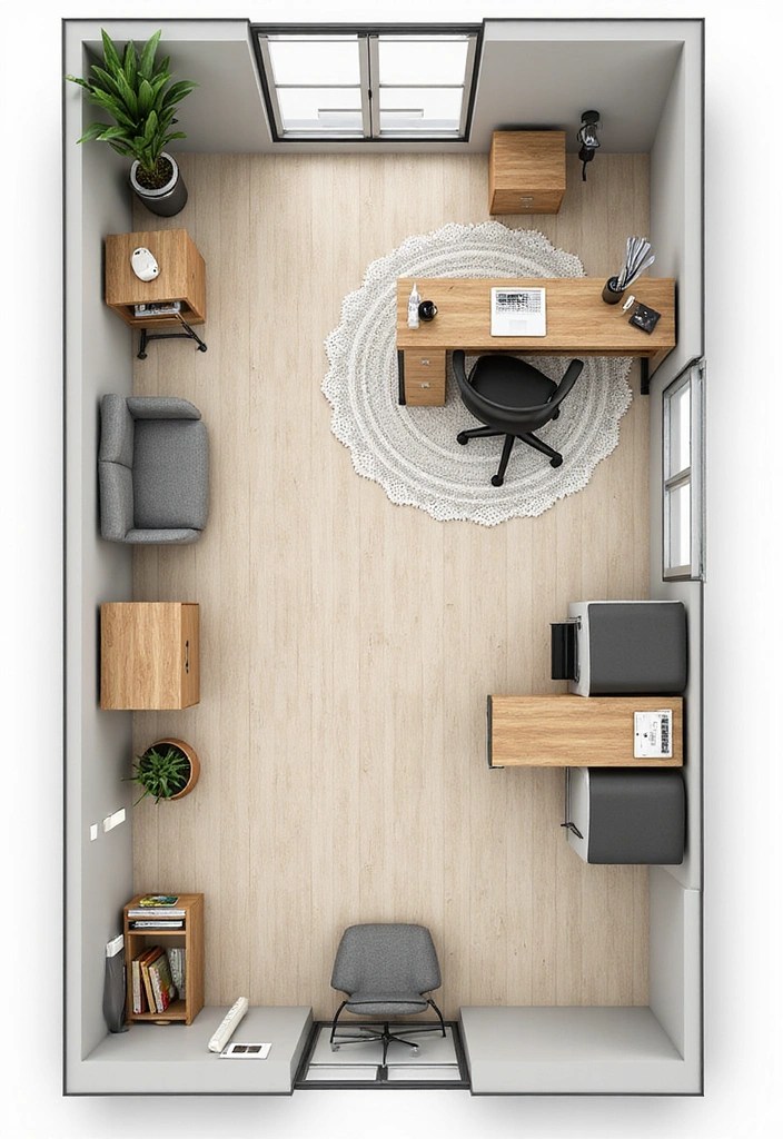 15 Smart Home Office Ideas That'll Boost Your Productivity (and Look Amazing!) - 12. Flexible Layouts