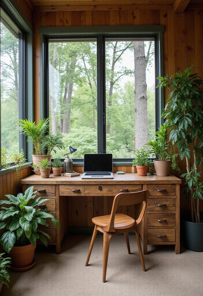 15 Smart Home Office Ideas That'll Boost Your Productivity (and Look Amazing!) - 2. Nature-Inspired Workspace