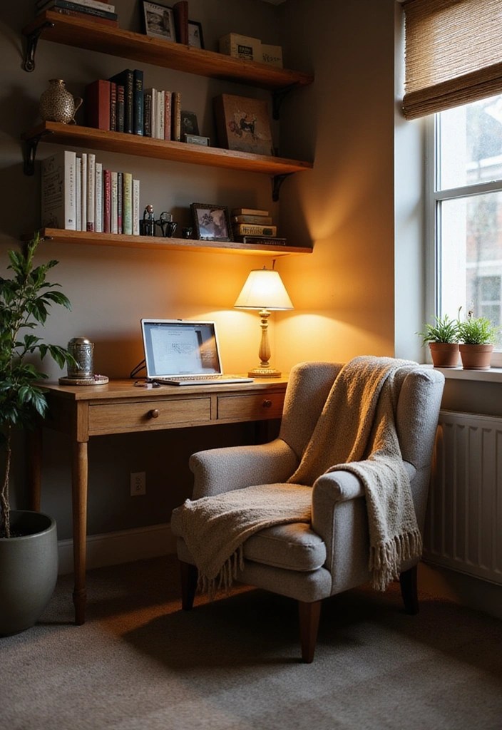 15 Smart Home Office Ideas That'll Boost Your Productivity (and Look Amazing!) - 5. Cozy Corner Nook