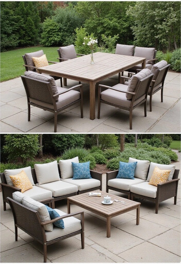 15 Stunning Outdoor Tables and Seating Solutions That'll Transform Your Backyard! - 13. Convertible Furniture for Versatility
