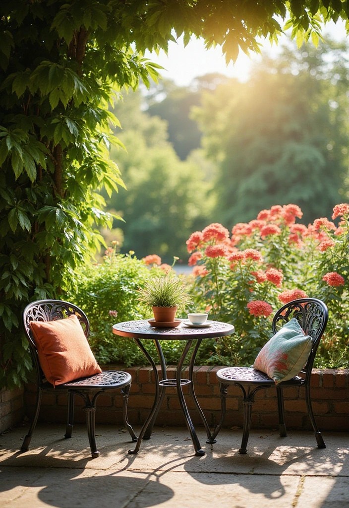 15 Stunning Outdoor Tables and Seating Solutions That'll Transform Your Backyard! - 2. Chic Bistro Tables for Cozy Spaces