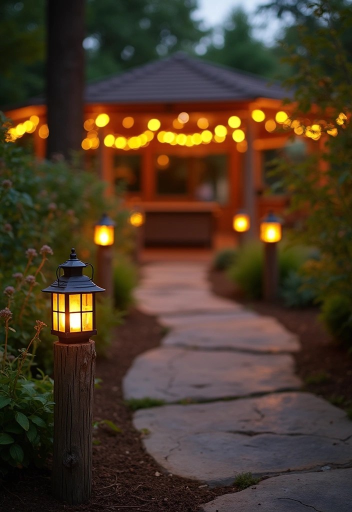 17 DIY Outdoor Lighting Ideas That Will Make Your Patio the Envy of the Neighborhood! - 14. Lantern Pathway Markers