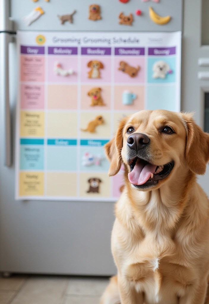 18 Genius Dog Grooming Hacks That Will Save You Time and Money (Your Pup Will Thank You for #9!) - 14. Grooming Schedule Chart