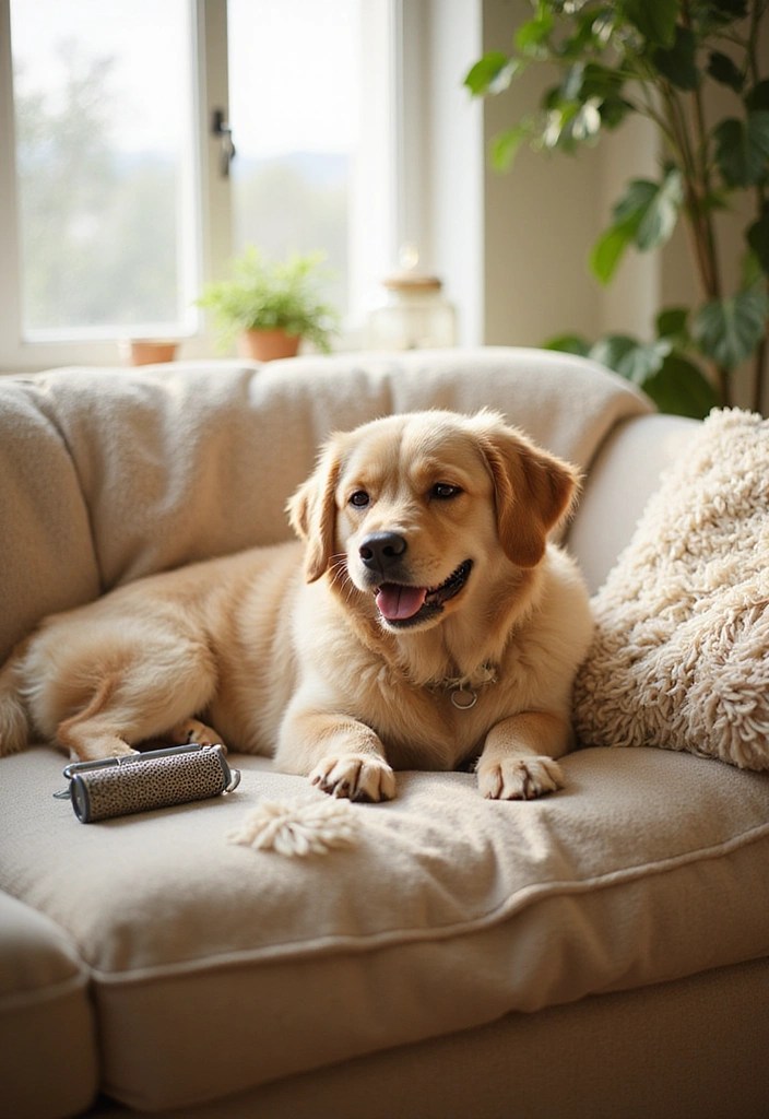 18 Genius Dog Grooming Hacks That Will Save You Time and Money (Your Pup Will Thank You for #9!) - 17. Use a Lint Roller for Quick Fur Removal