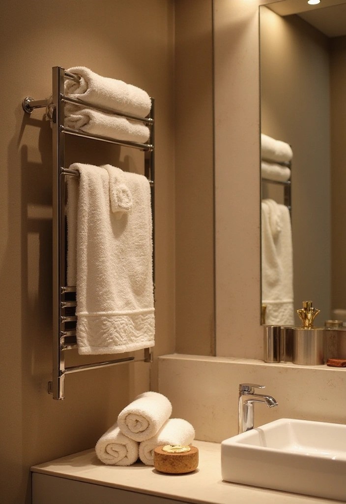 19 Affordable Bathroom Updates That'll Make You Feel Like You're at a Spa! - 13. Towel Warmer