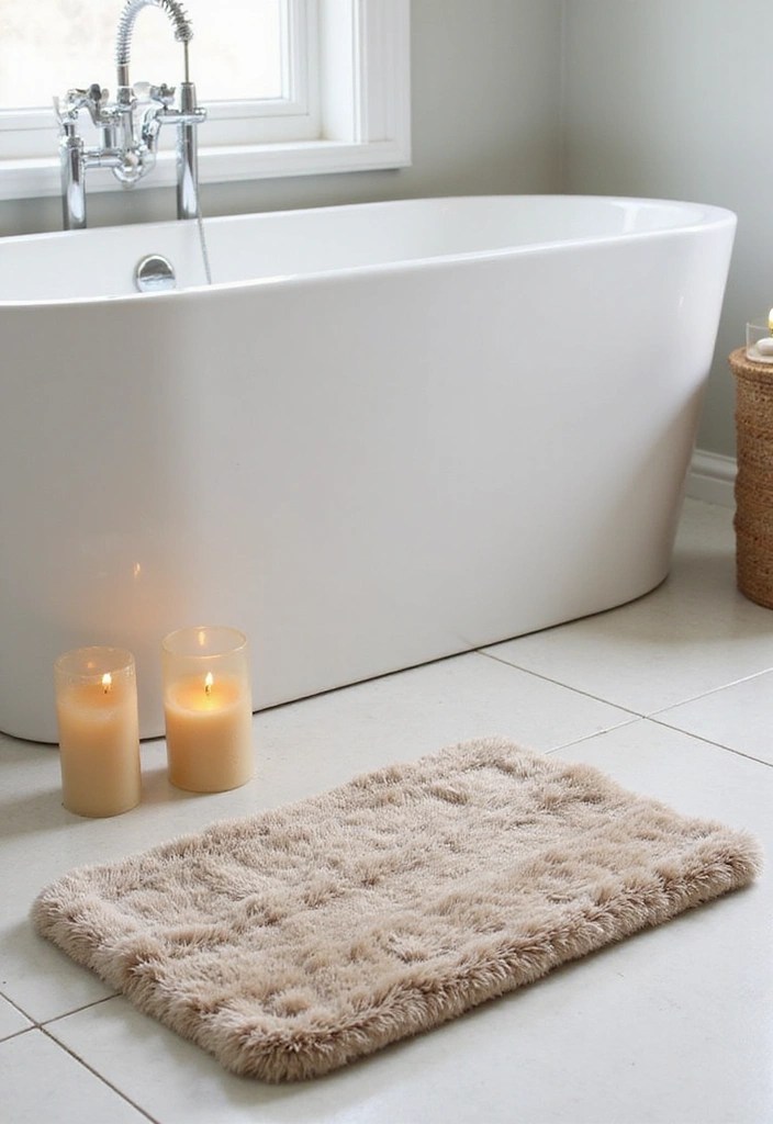 19 Affordable Bathroom Updates That'll Make You Feel Like You're at a Spa! - 3. Luxurious Bath Mat