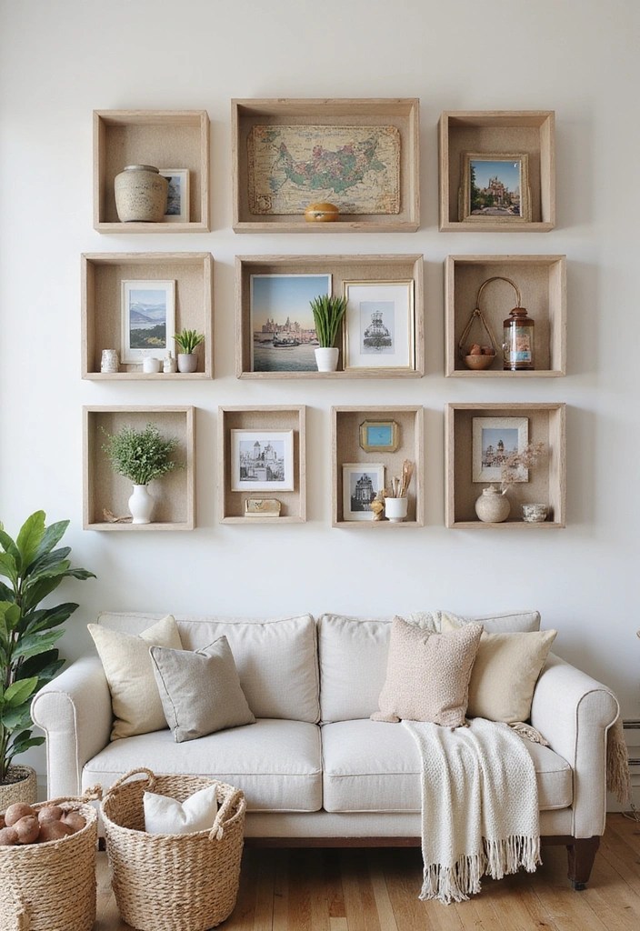 19 Affordable Wall Art Ideas That Will Wow Your Guests (You Won't Believe #3!) - 10. Shadow Boxes