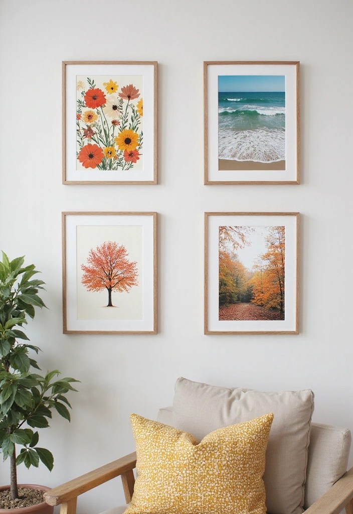 19 Affordable Wall Art Ideas That Will Wow Your Guests (You Won't Believe #3!) - 12. Seasonal Decor