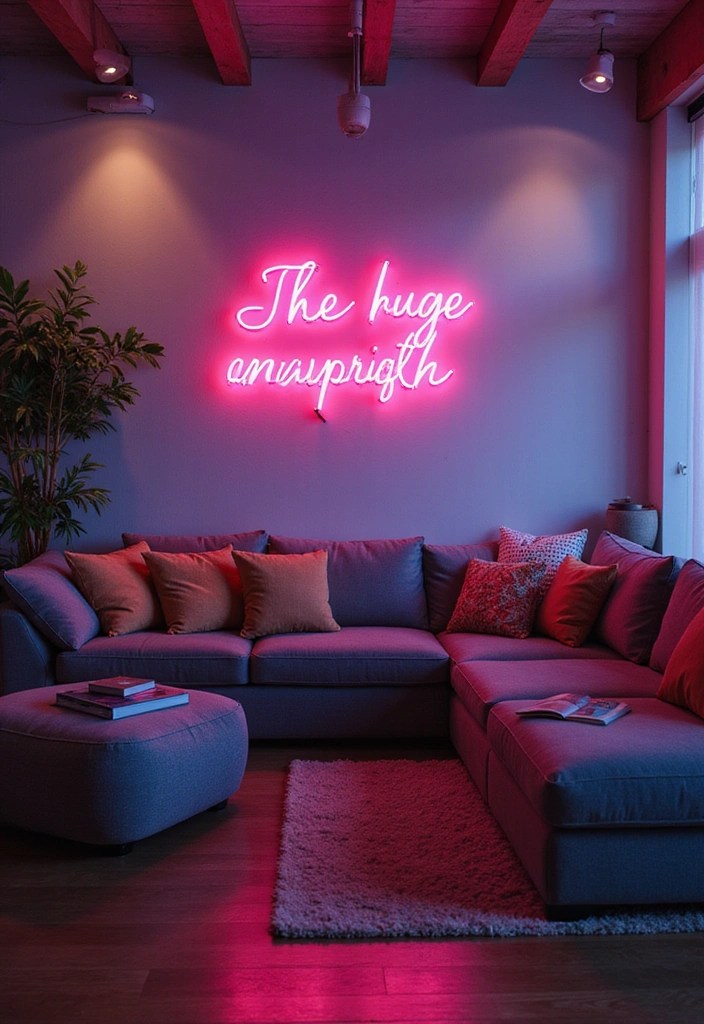 19 Affordable Wall Art Ideas That Will Wow Your Guests (You Won't Believe #3!) - 15. Neon Signs