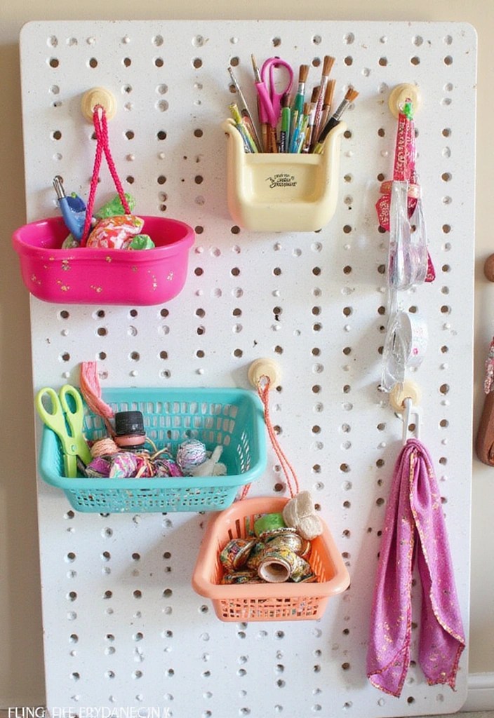 20 Amazing Home Organization Hacks That Will Change Your Life (You Won't Believe #11!) - 15. Utilize Your Walls with Pegboards