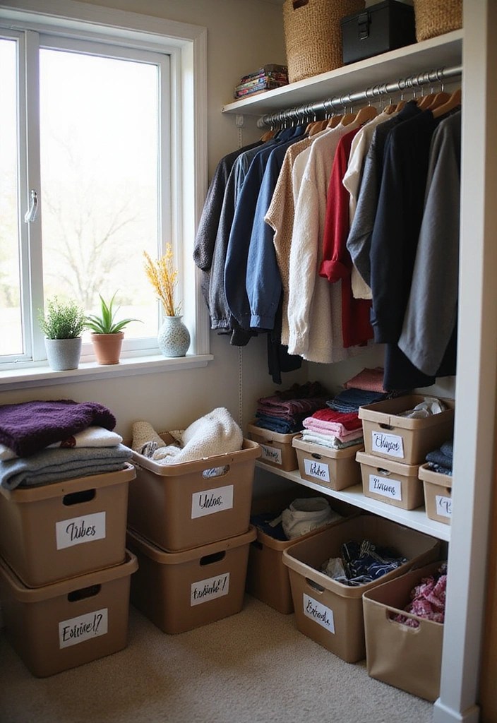 20 Amazing Home Organization Hacks That Will Change Your Life (You Won't Believe #11!) - 17. Seasonal Wardrobe Swap