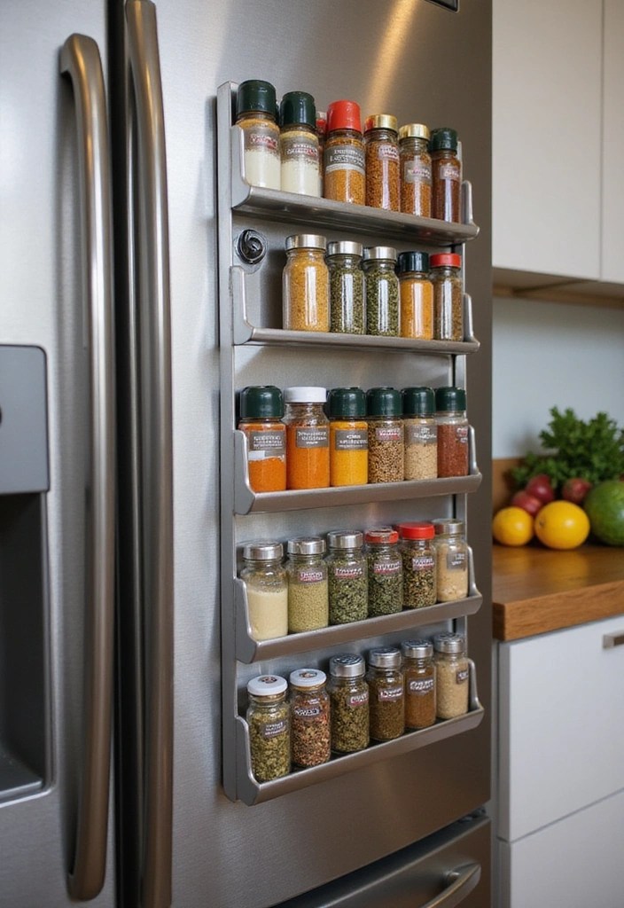 20 Amazing Home Organization Hacks That Will Change Your Life (You Won't Believe #11!) - 2. Magnetic Spice Racks
