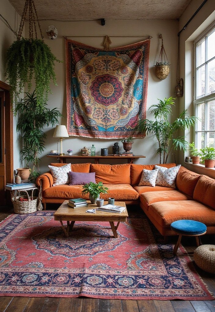 20 Stunning Living Room Ideas That Will Make You Want to Redecorate Today! - 1. Bohemian Bliss