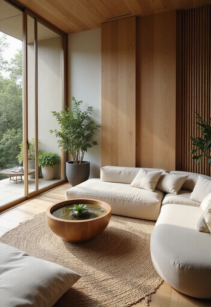 20 Stunning Living Room Ideas That Will Make You Want to Redecorate Today! - 11. Zen Retreat
