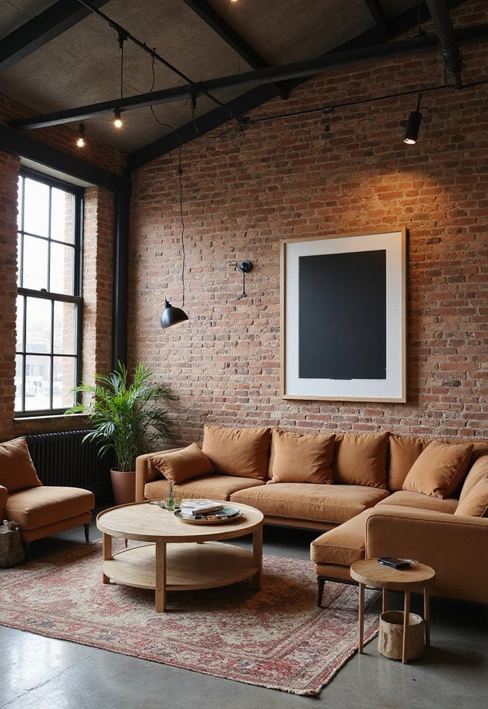 20 Stunning Living Room Ideas That Will Make You Want to Redecorate Today! - 4. Industrial Edge