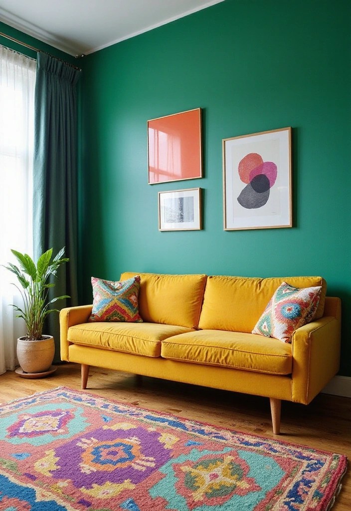 2025’s Hottest Home Decor Trends: Style Like a Pro Without Breaking the Bank! - 2. Bold Colors: Vibrant Palettes