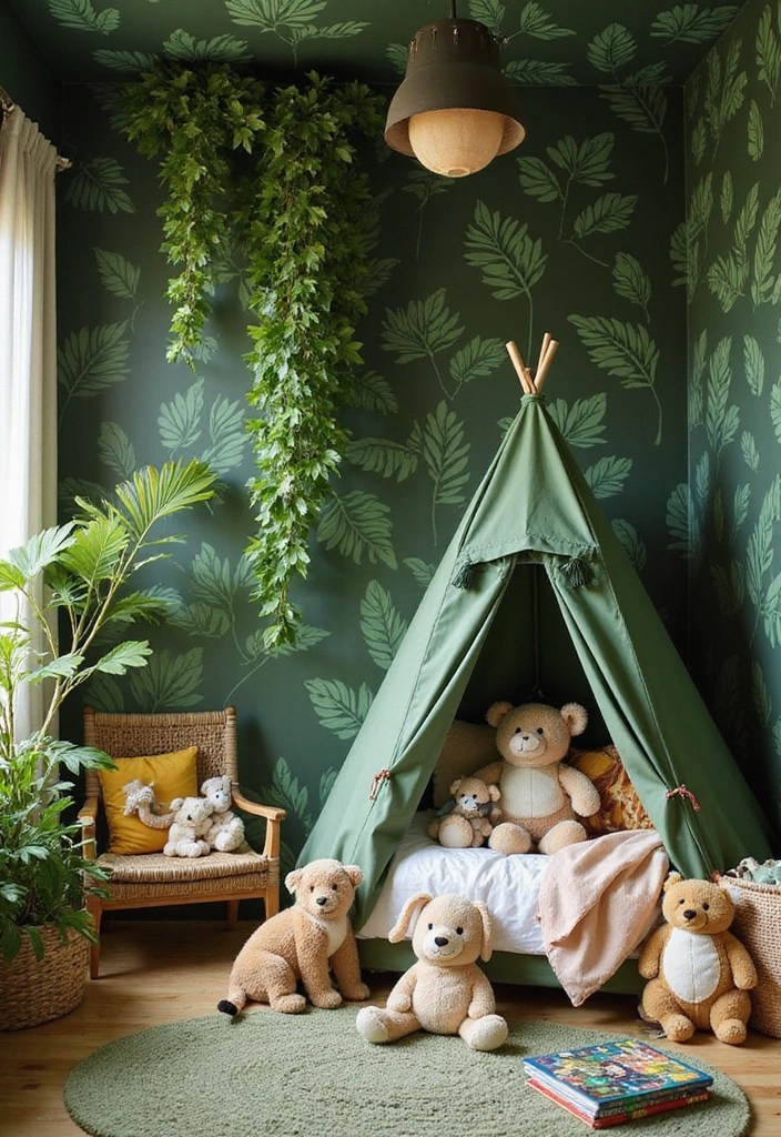 21 Fun Kids Room Ideas That'll Spark Your Child's Imagination (Wait for #10!) - 1. Adventure Awaits: Jungle Theme