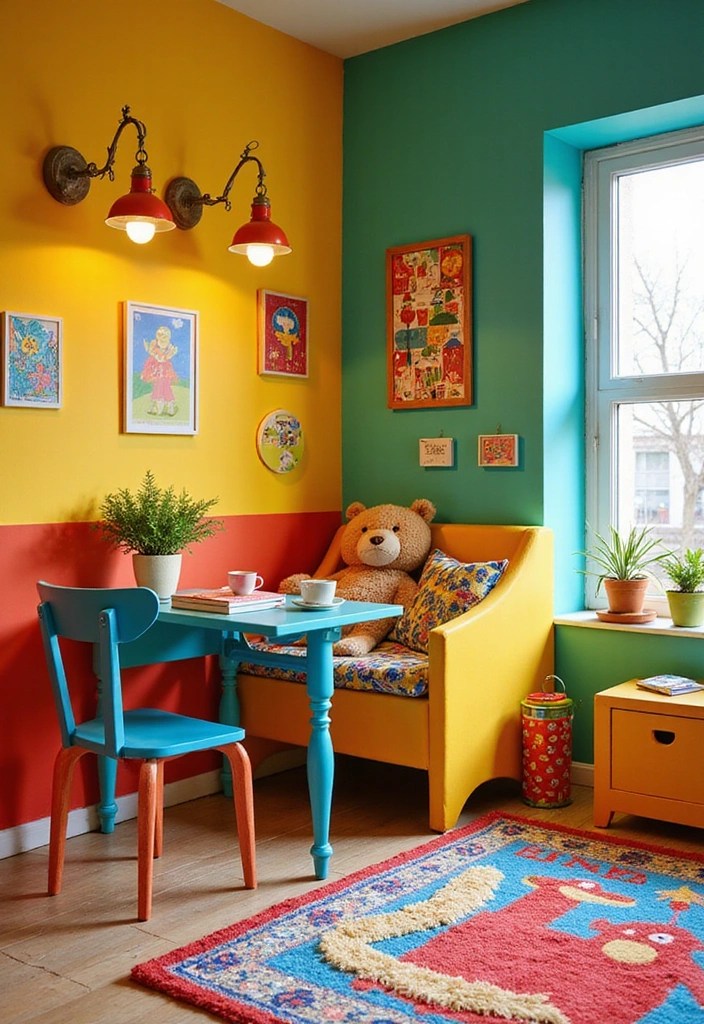 21 Fun Kids Room Ideas That'll Spark Your Child's Imagination (Wait for #10!) - 15. Color Splash: Bright and Bold