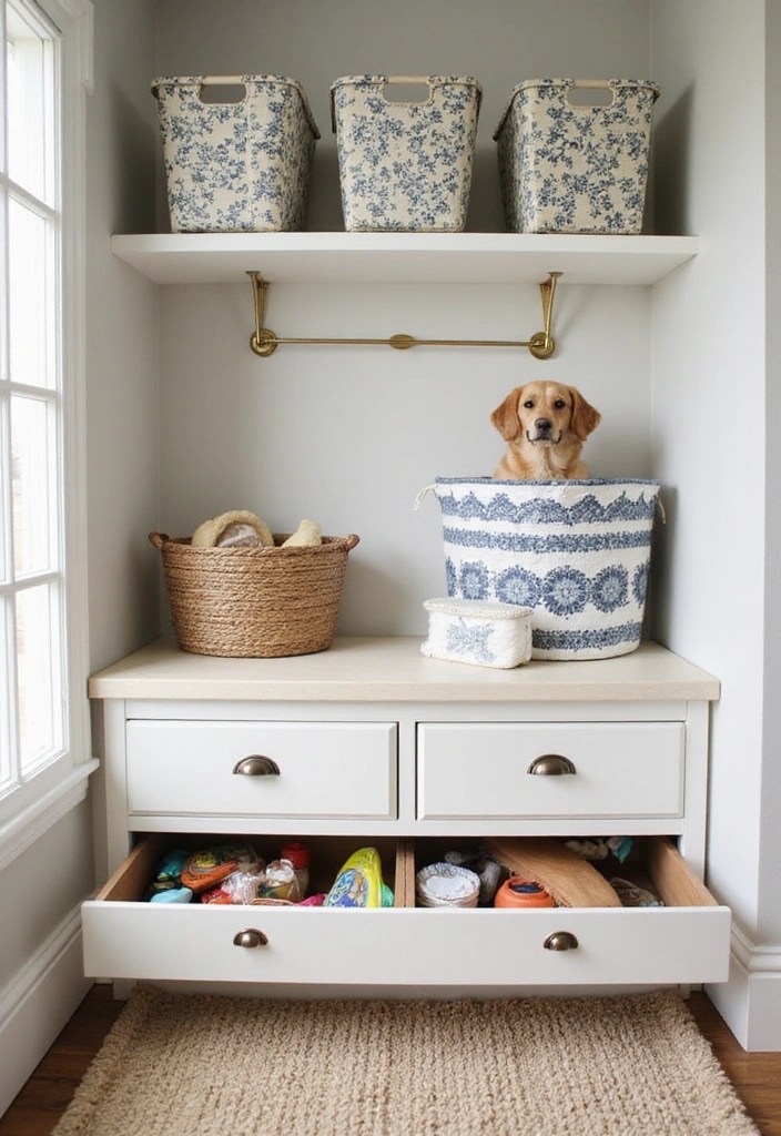 21 Genius Storage Hacks That'll Maximize Your Space (Say Goodbye to Clutter!) - 13. Pet Storage Solutions