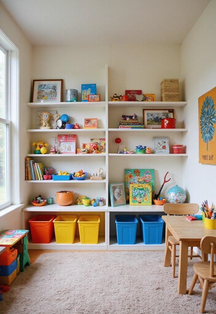 21 Genius Storage Hacks That'll Maximize Your Space (Say Goodbye to Clutter!) - 14. Kids’ Playroom Organization