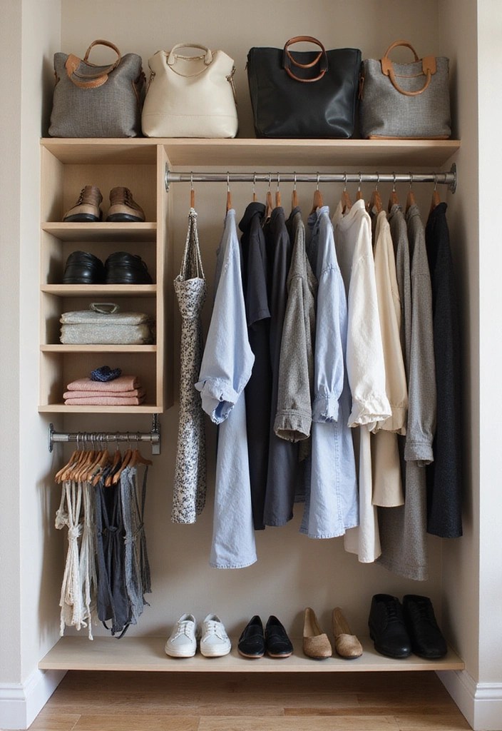 21 Genius Storage Hacks That'll Maximize Your Space (Say Goodbye to Clutter!) - 6. Closet Overhaul