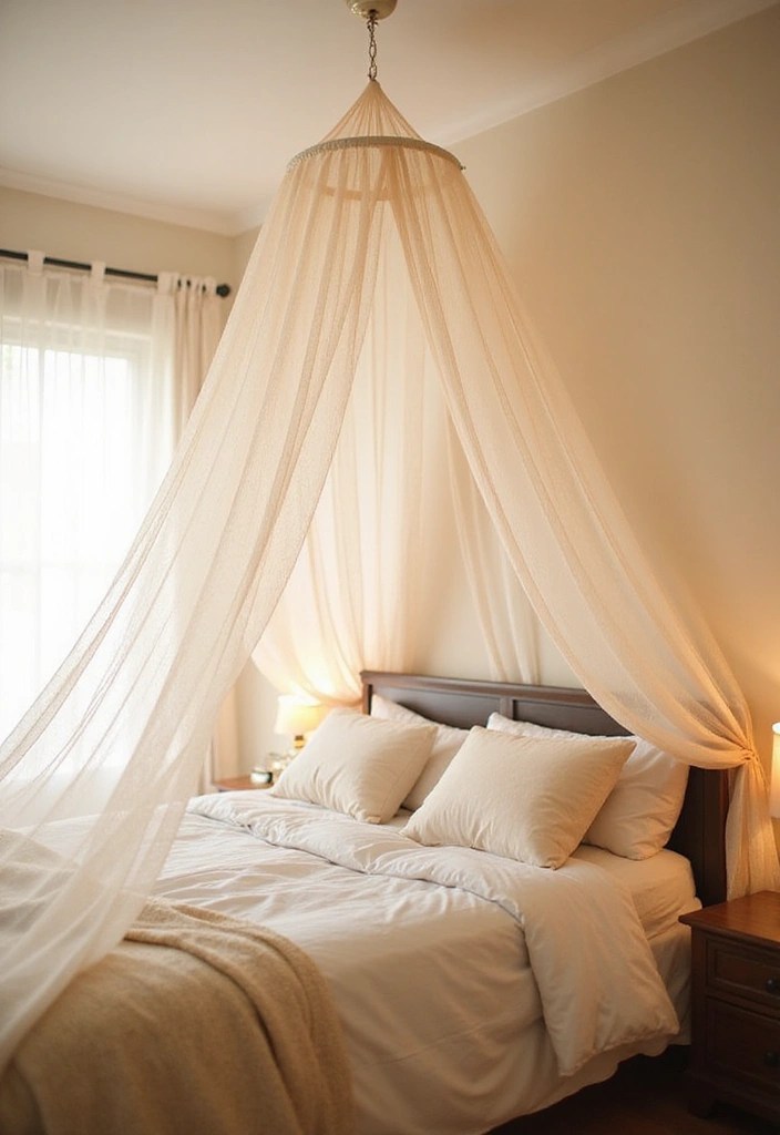 21 Stunning Bedroom Decor Transformations Under $100 (You Won't Believe #9!) - 13. DIY Bed Canopy