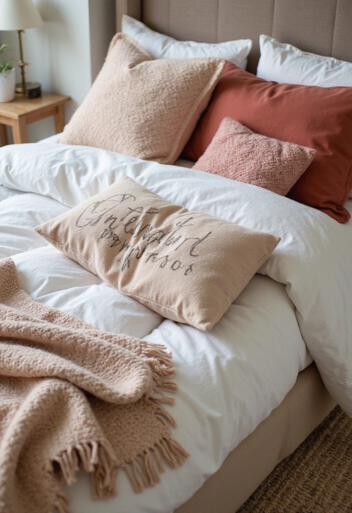 22 Tranquil Bedroom Revamps That Cost Less Than $100 (You Won’t Believe #10!) - 14. Personalized Bedding