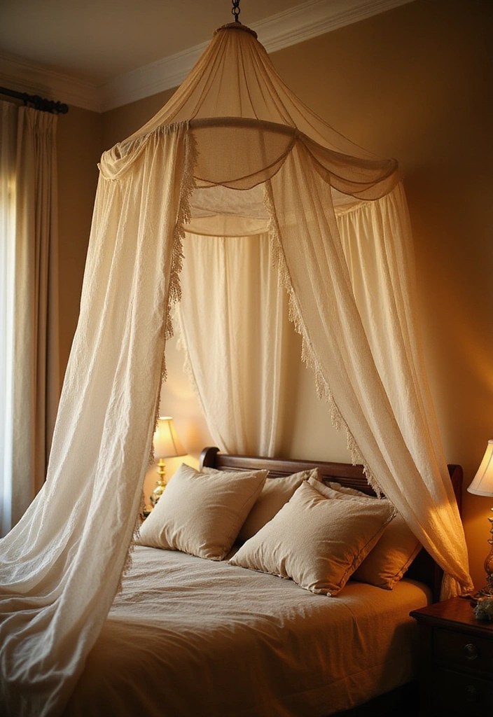 22 Tranquil Bedroom Revamps That Cost Less Than $100 (You Won’t Believe #10!) - 15. Creative Canopy