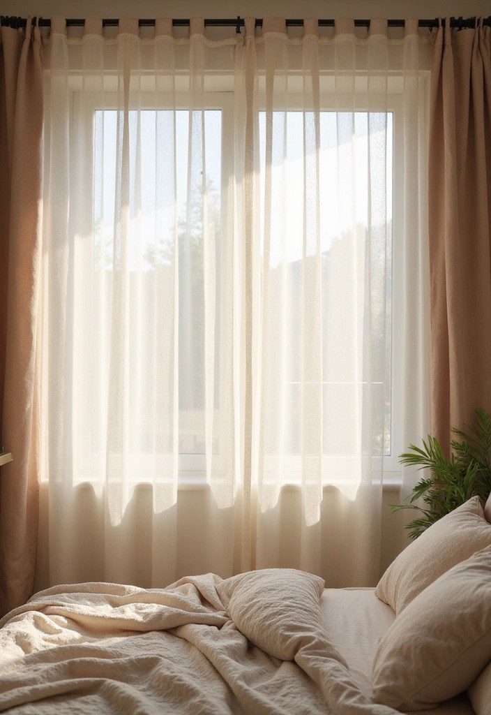 22 Tranquil Bedroom Revamps That Cost Less Than $100 (You Won’t Believe #10!) - 16. Soft Window Treatments