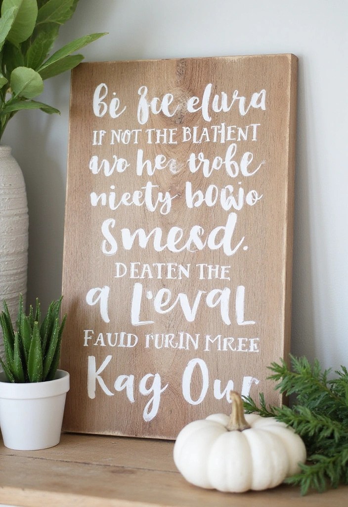 25 DIY Home Decor Projects That Will Transform Your Space for Under $50! - 11. Hand-Painted Signs