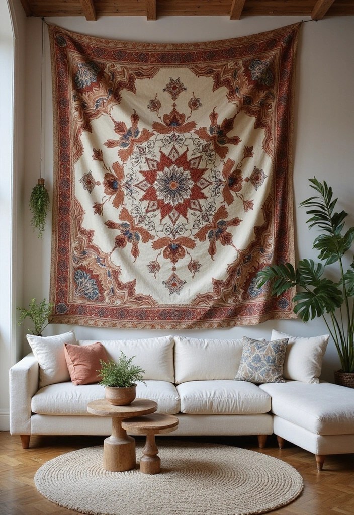 25 DIY Home Decor Projects That Will Transform Your Space for Under $50! - 20. DIY Tapestry Wall Hangings