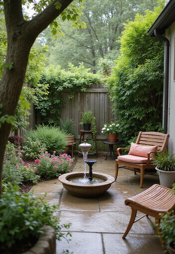 25 Patio Decor Ideas That'll Make Your Backyard the Ultimate Summer Hangout! - 10. Elegant Water Features