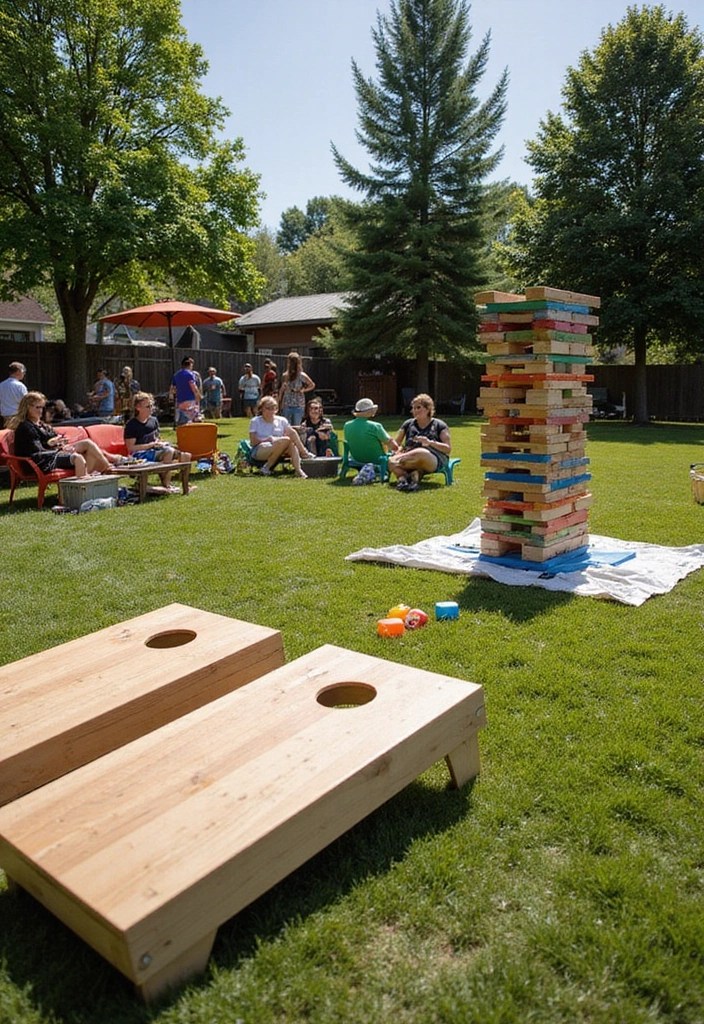 25 Patio Decor Ideas That'll Make Your Backyard the Ultimate Summer Hangout! - 16. Outdoor Games Area