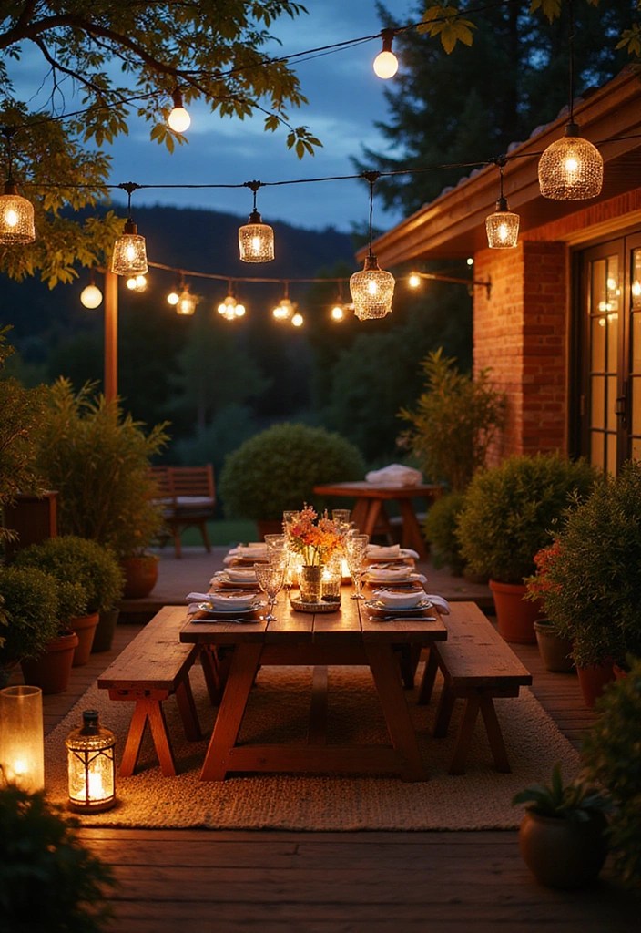 25 Patio Decor Ideas That'll Make Your Backyard the Ultimate Summer Hangout! - 3. Ambient Lighting with Lanterns