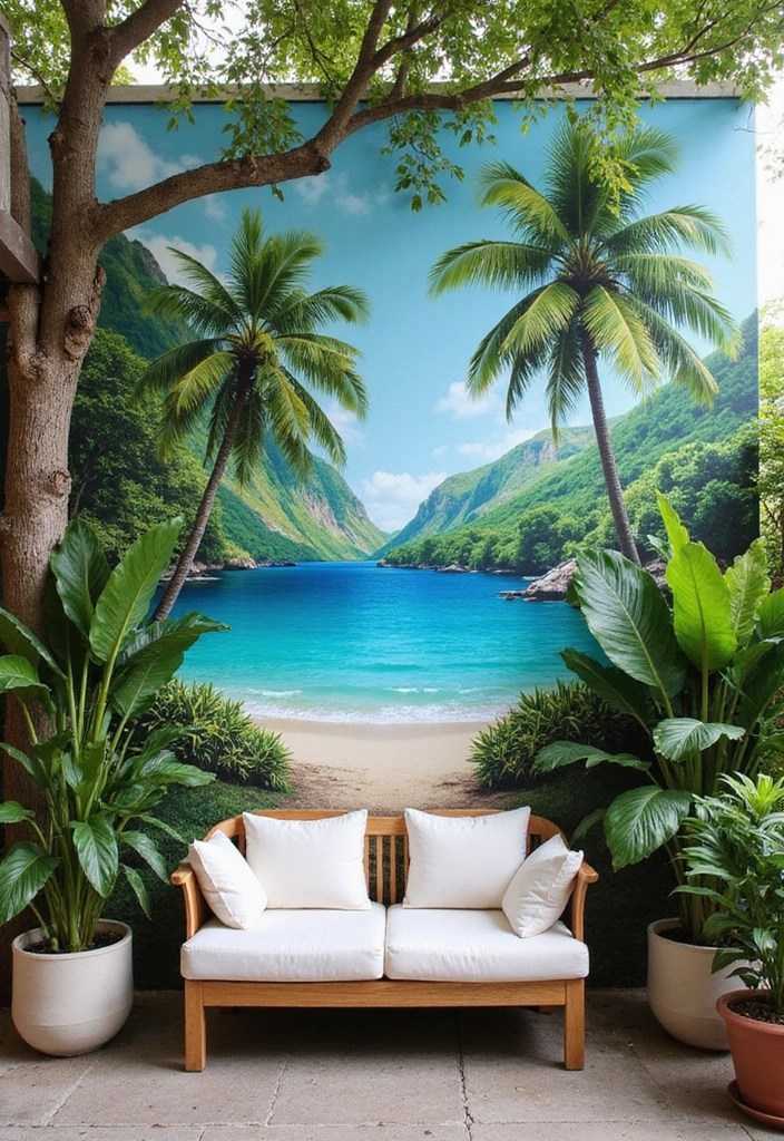 25 Patio Decor Ideas That'll Make Your Backyard the Ultimate Summer Hangout! - 9. Artistic Wall Murals