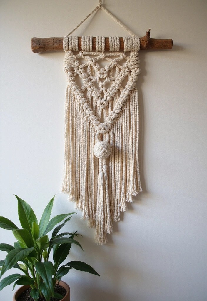 30 Easy DIY Home Decor Projects That'll Impress Your Guests! - 1. Macrame Wall Hanging