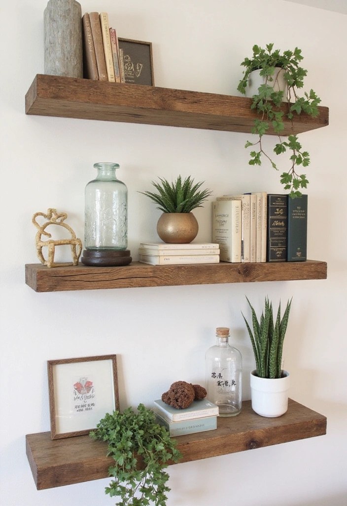 30 Easy DIY Home Decor Projects That'll Impress Your Guests! - 12. Reclaimed Wood Shelves