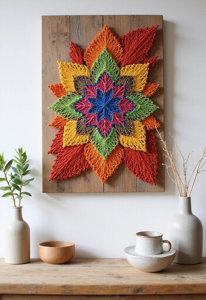 30 Easy DIY Home Decor Projects That'll Impress Your Guests! - 15. DIY String Art